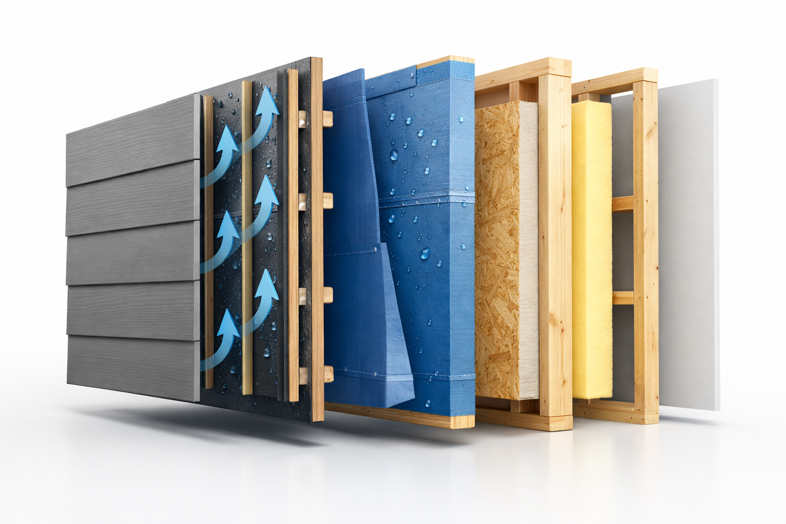 “Moisture management layers in modern exterior wall systems”