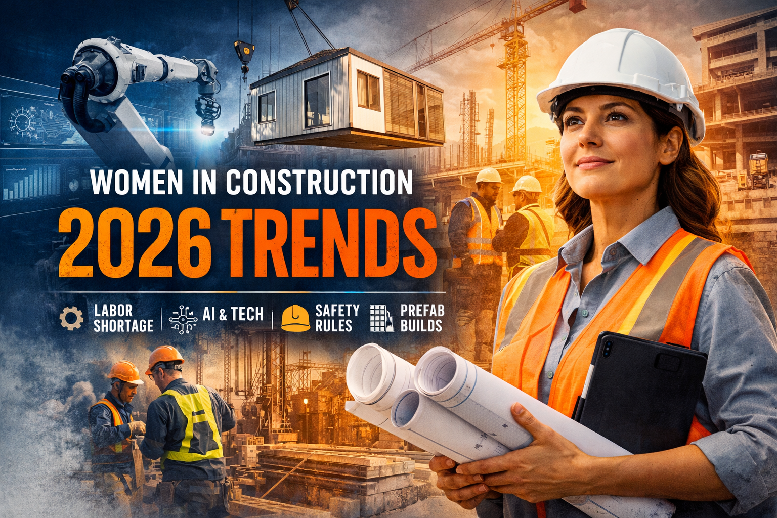 Women in construction leadership discussing jobsite plans and workforce trends for 2026
